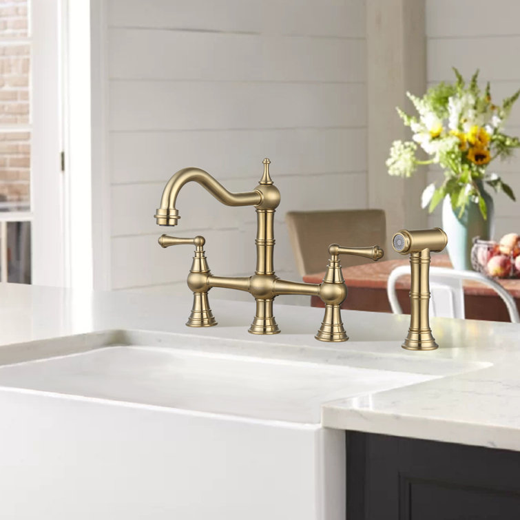 WOWOW Bridge Faucet Reviews Wayfair   Bridge Faucet 